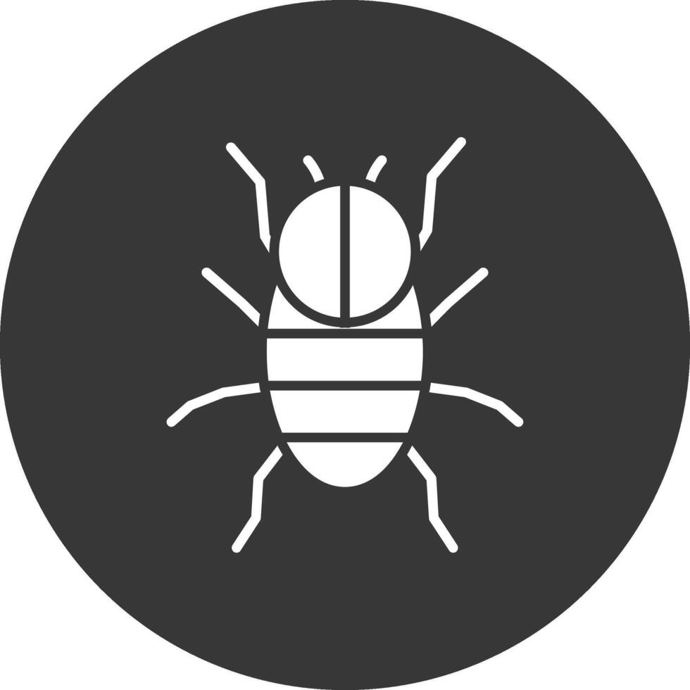 icône inversée de glyphe d'araignée vecteur