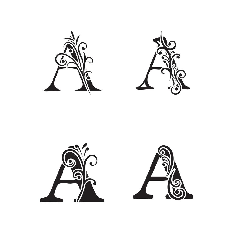 lettre a logo symbole modèle vecteur icône design