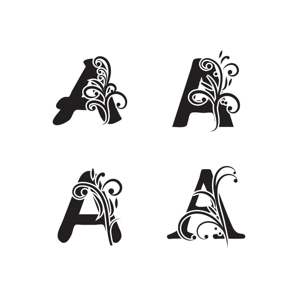 lettre a logo symbole modèle vecteur icône design
