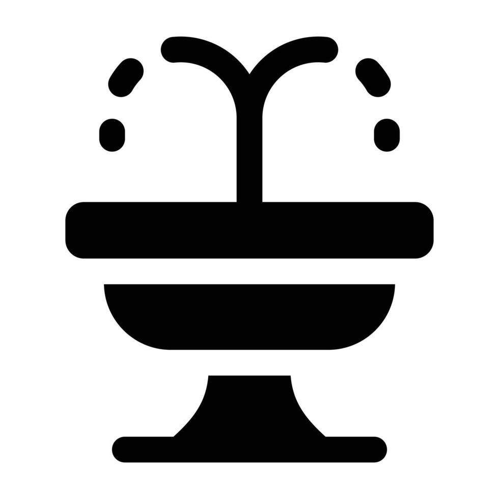 Facile Fontaine solide icône. le icône pouvez être utilisé pour sites Internet, impression modèles, présentation modèles, illustrations, etc vecteur