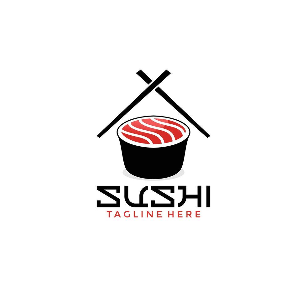 Sushi logo conception modèle 5 vecteur