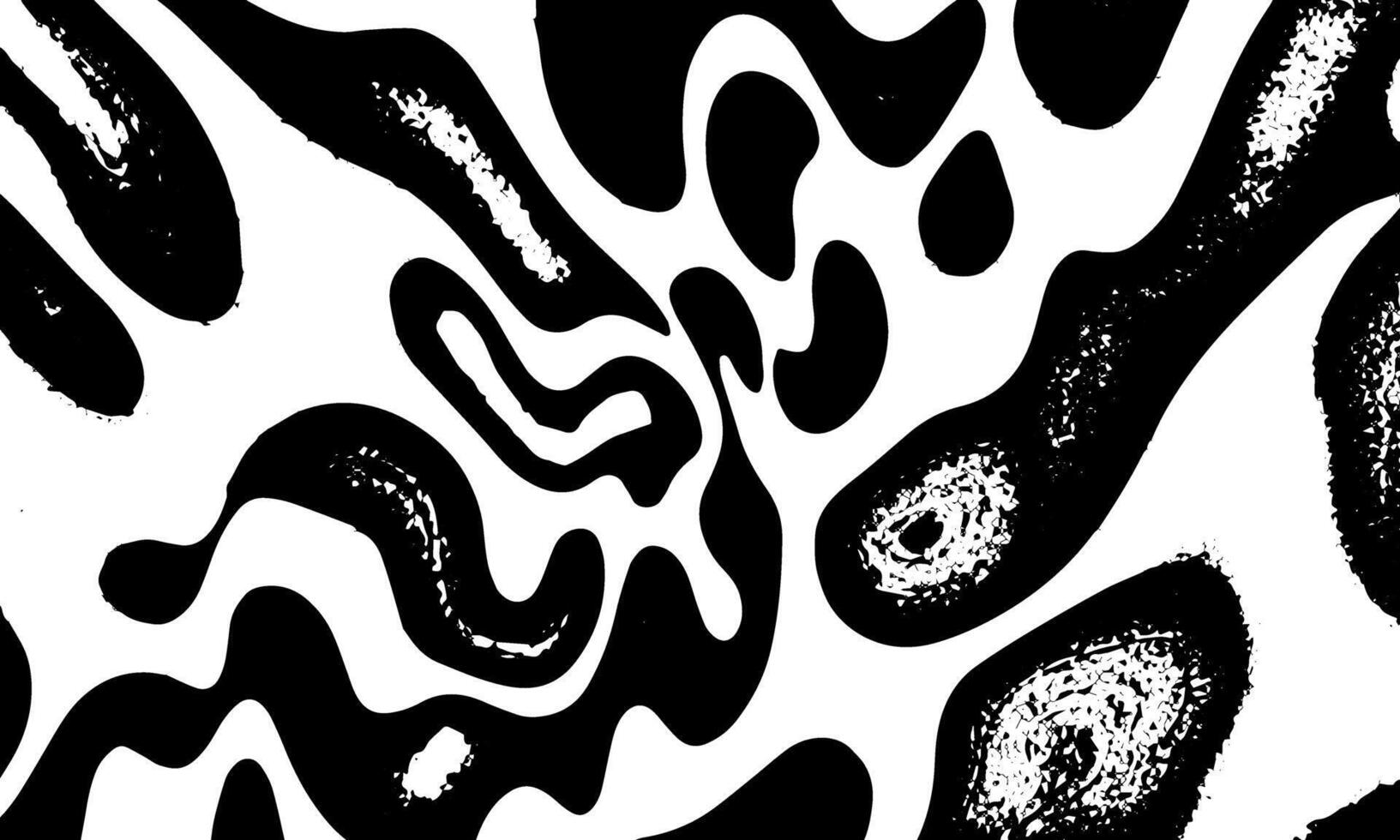 une noir et blanc abstrait modèle avec une zèbre impression vecteur