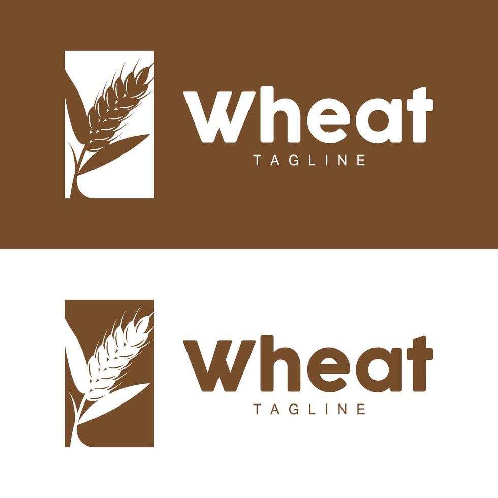 riz logo, ferme blé logo conception, blé riz icône modèle rétro ancien illustration vecteur