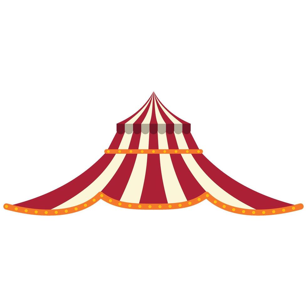 tente de cirque de carnaval vecteur
