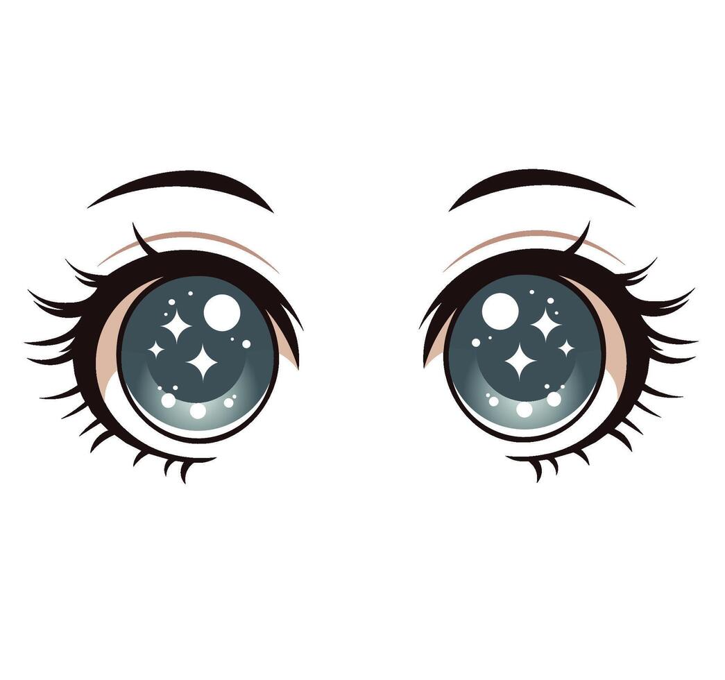 anime yeux illustration vecteur