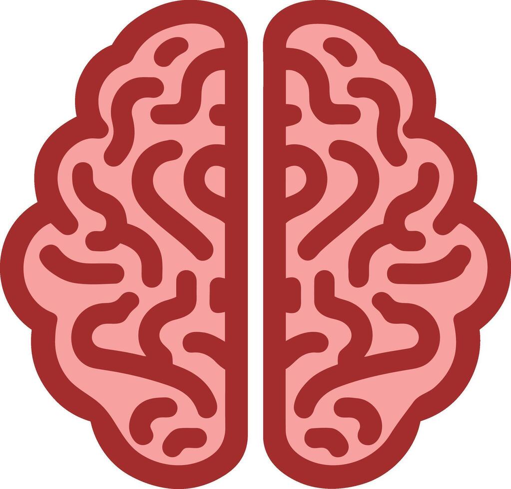 cerveau médical icône illustration. vecteur