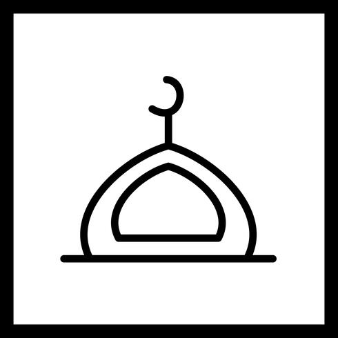 Icône de mosquée de vecteur