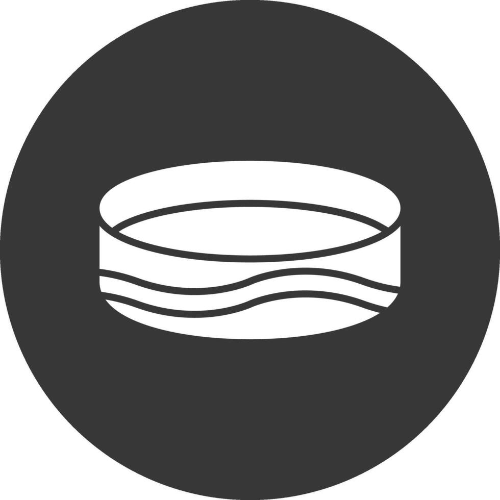 icône inversée de glyphe de bracelet vecteur