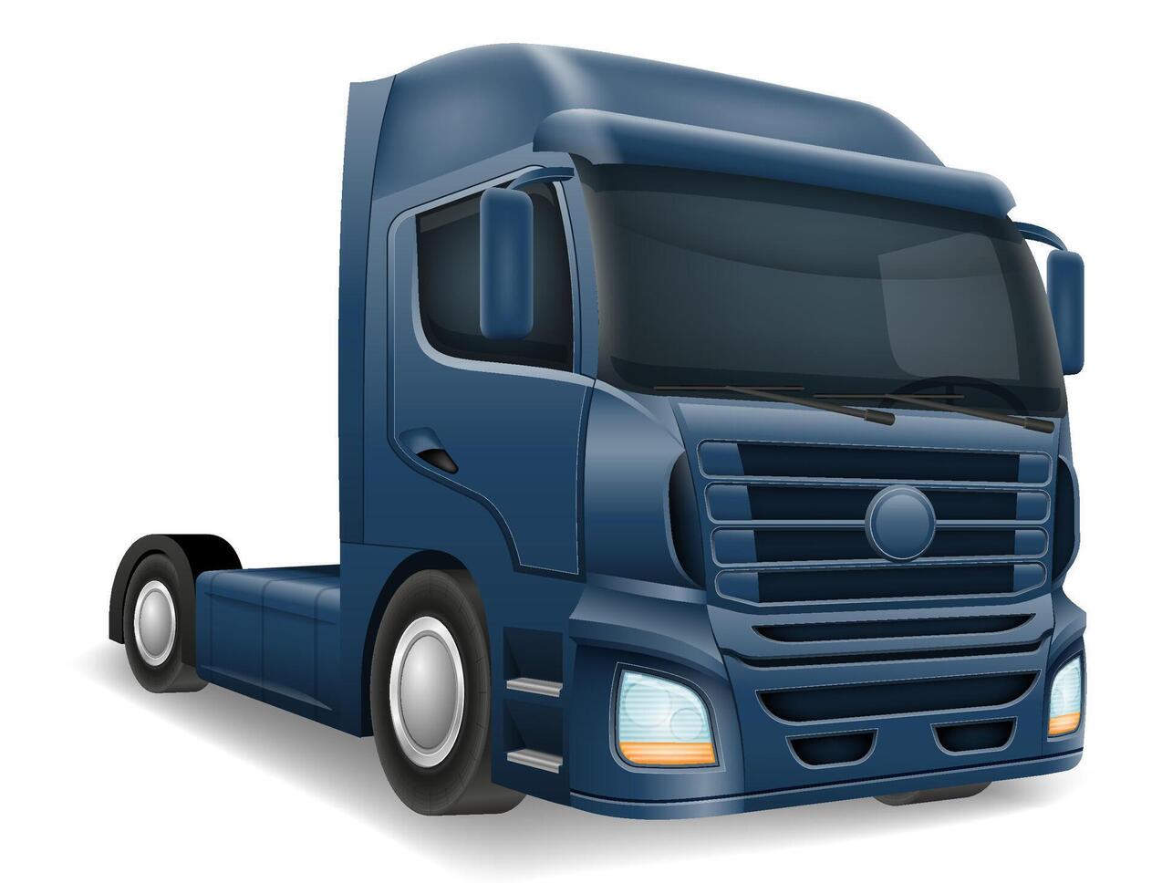 cargaison un camion voiture livraison cargaison illustration isolé sur blanc Contexte vecteur