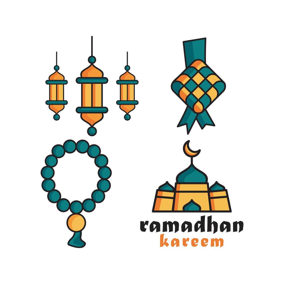 Ramadan kareem icône, islamique , content Ramadan vecteur