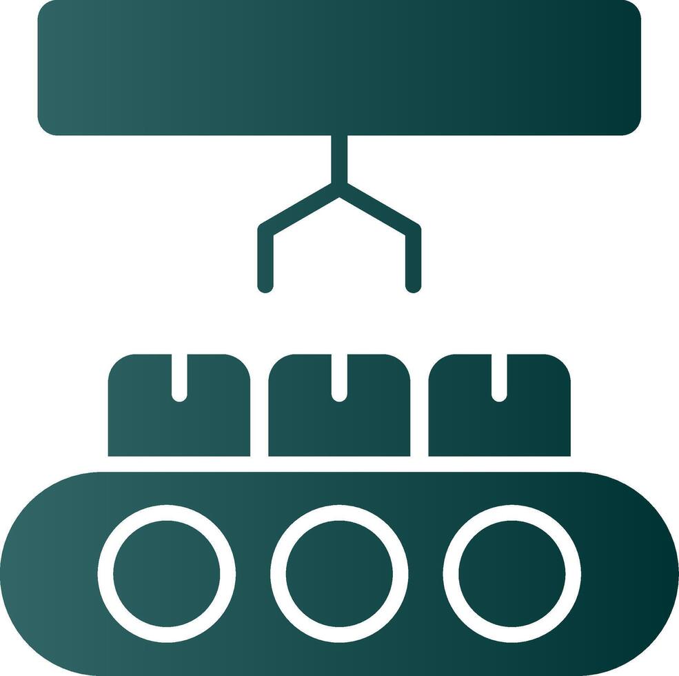 icône de dégradé de glyphe de l'industrie vecteur