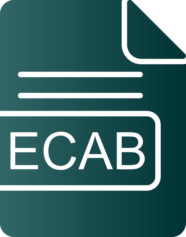 ecab fichier format glyphe pente icône vecteur