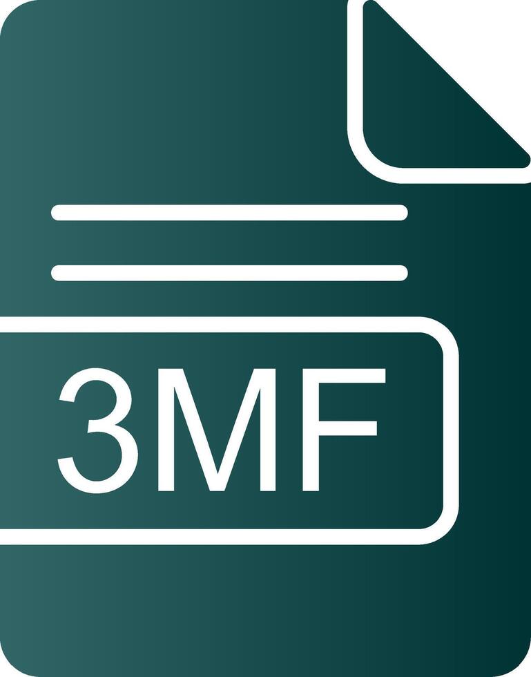 3mf fichier format glyphe pente icône vecteur