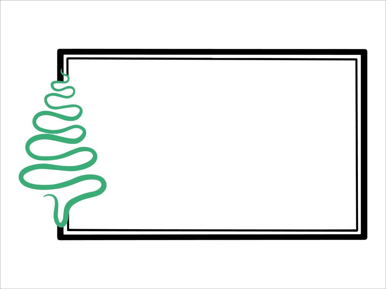 Cadre Contexte Noël arbre illustration vecteur
