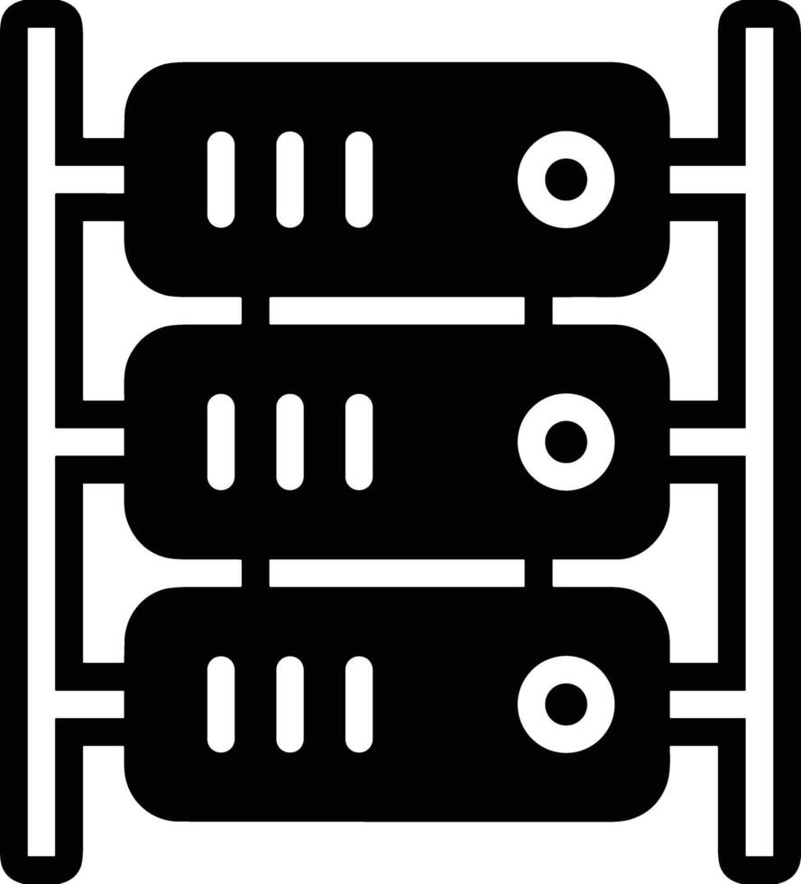 espace de rangement Les données icône symbole image pour base de données illustration vecteur