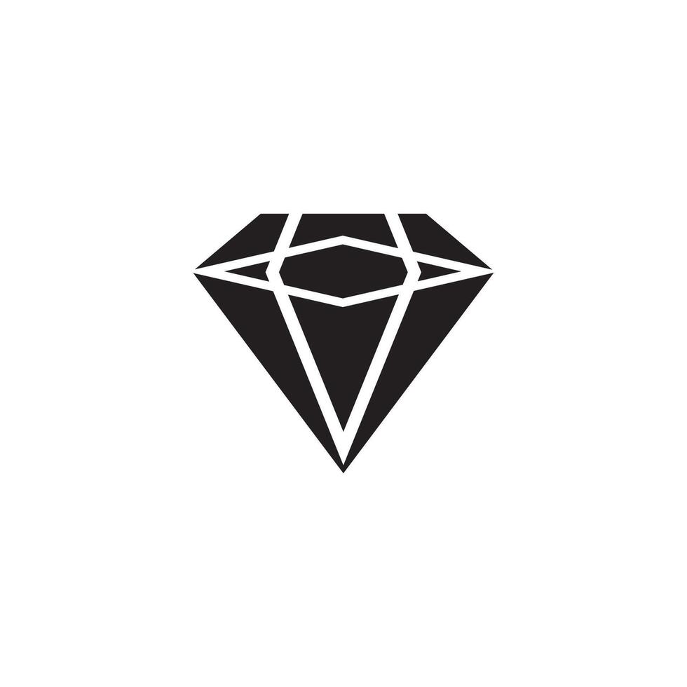 diamant logo modèle icône illustration conception vecteur