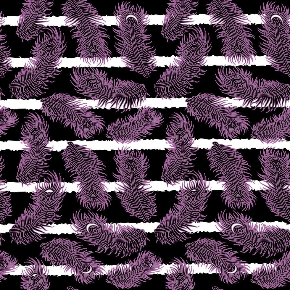 violet plume modèle sur Bande Contexte vecteur