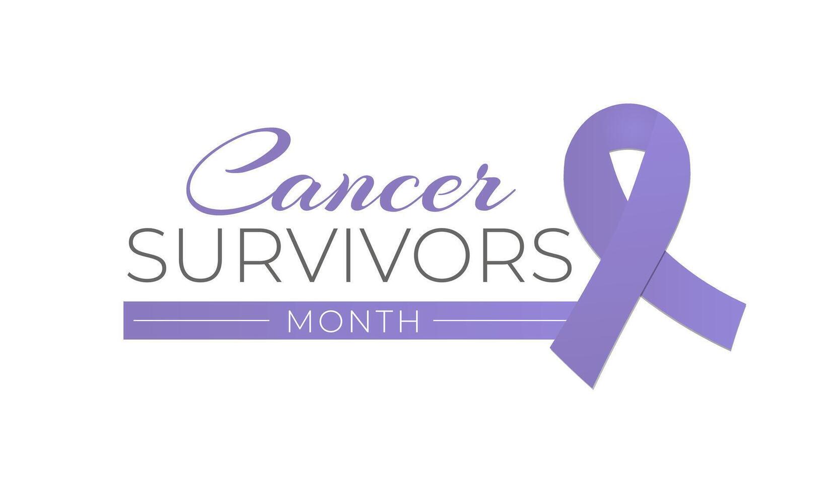 cancer survivants mois isolé logo icône signe vecteur