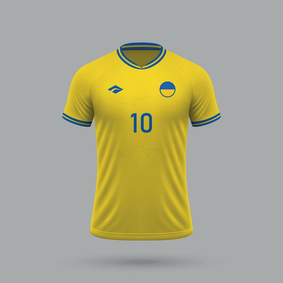 3d réaliste football Jersey nationale équipe 2024 vecteur