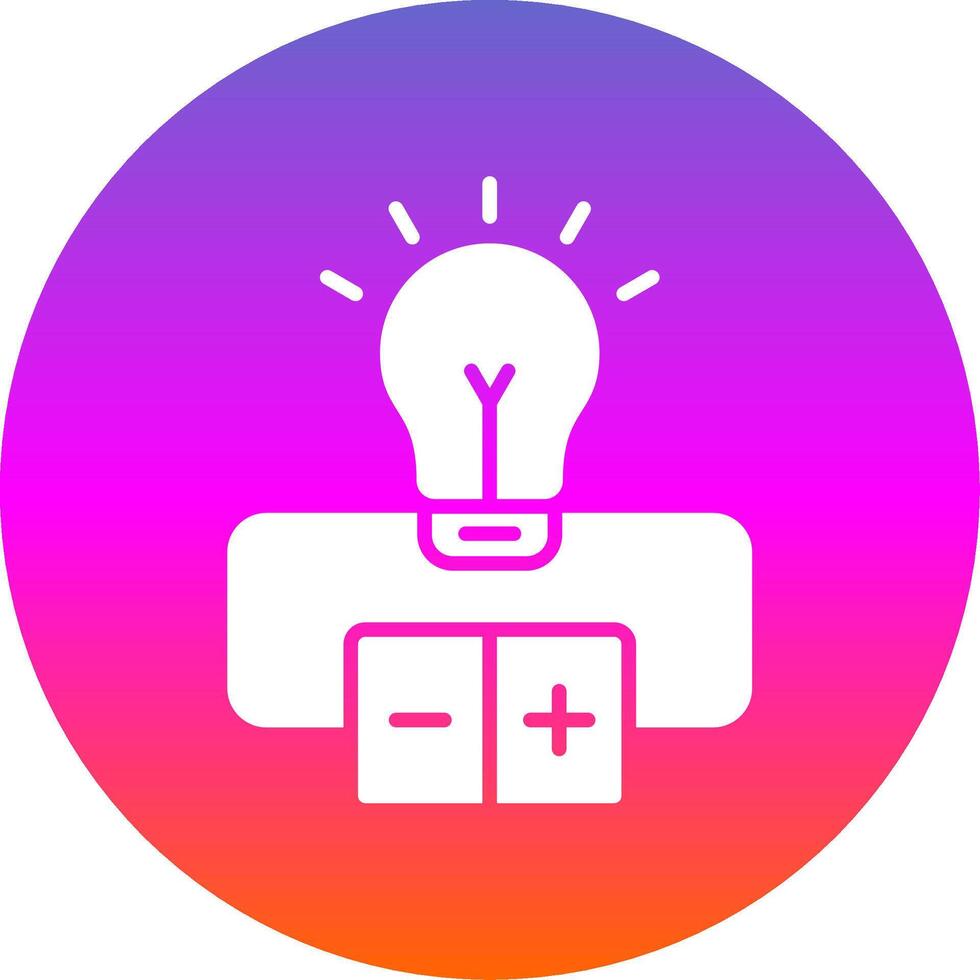 électrique circuit glyphe pente cercle icône conception vecteur