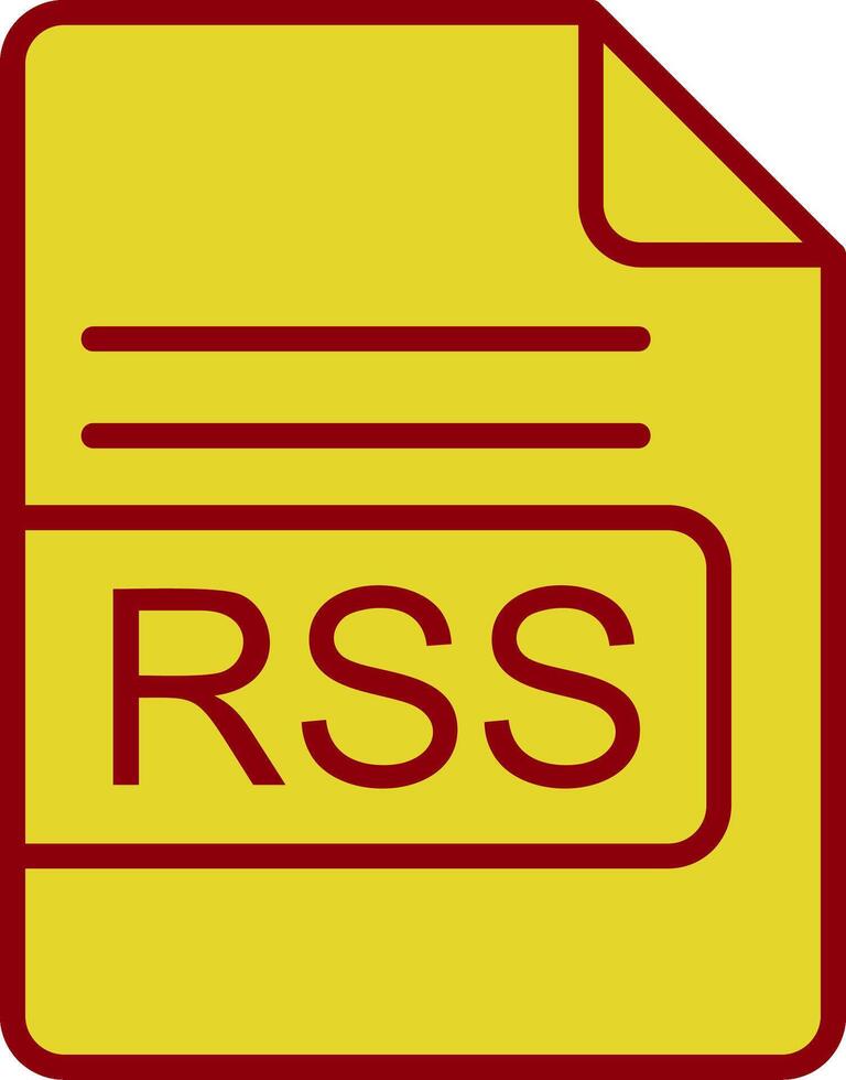 rss fichier format ancien icône conception vecteur