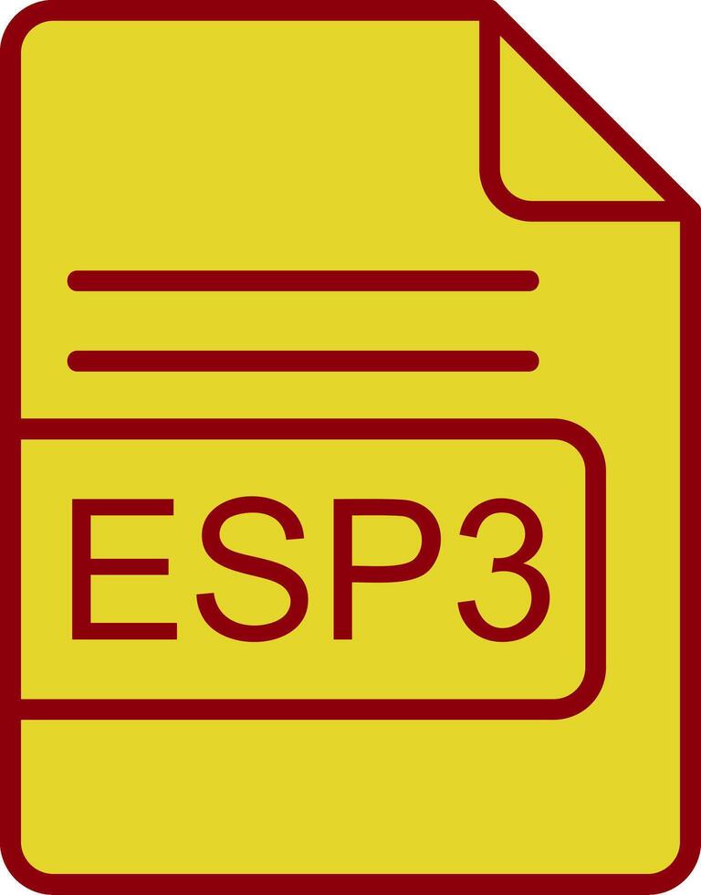 esp3 fichier format ancien icône conception vecteur