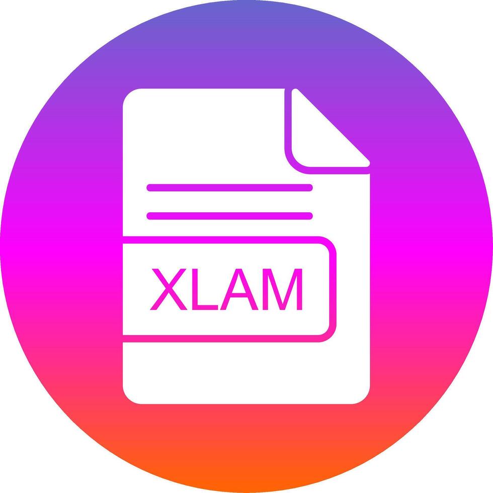 xlam fichier format glyphe pente cercle icône conception vecteur