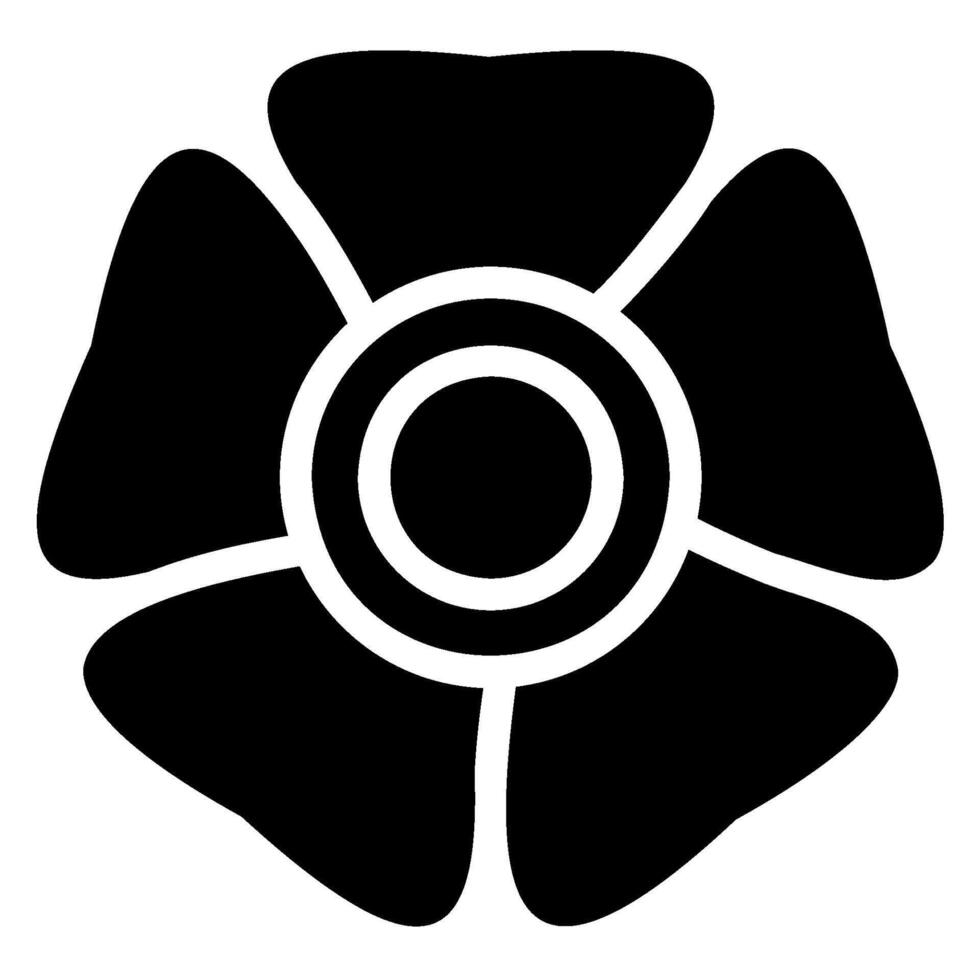 corps fleur glyphe icône vecteur