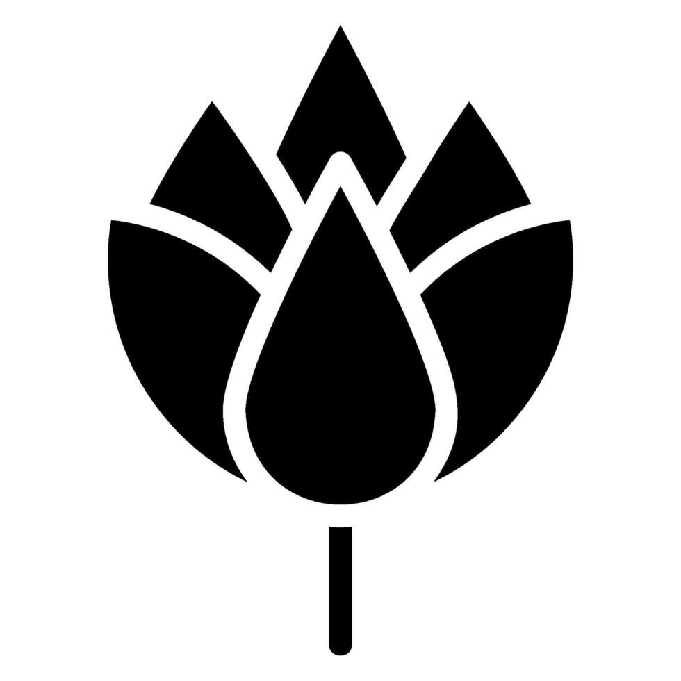 protea glyphe icône vecteur