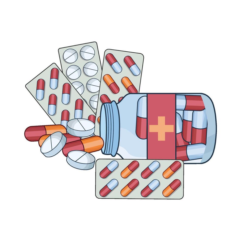 illustration de médicament vecteur