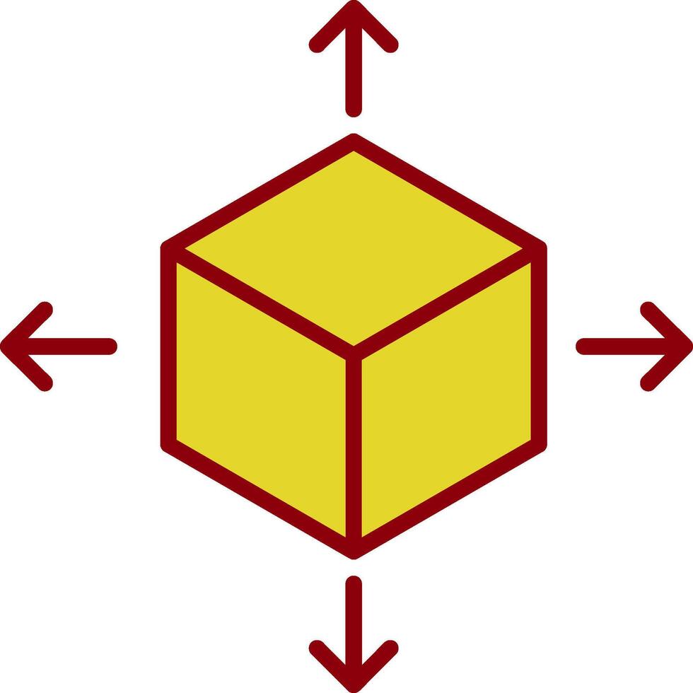 cube ancien icône conception vecteur