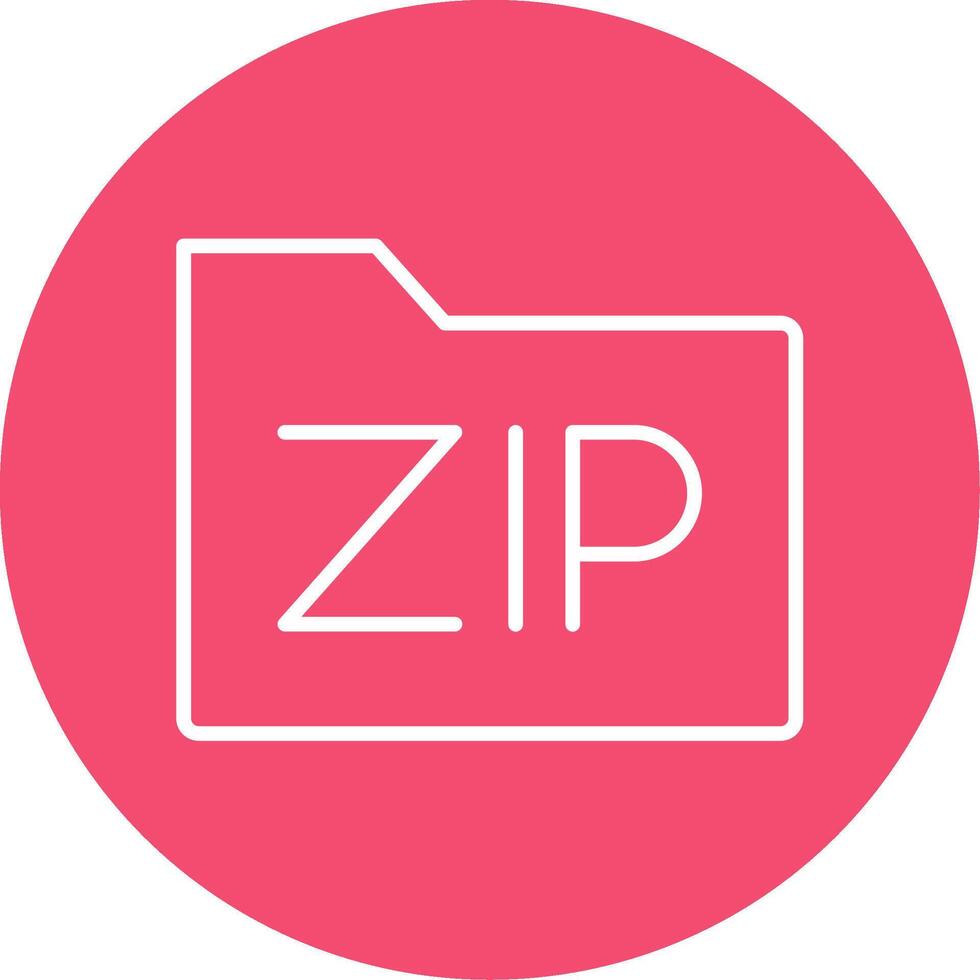 Zip *: français des dossiers multi Couleur cercle icône vecteur