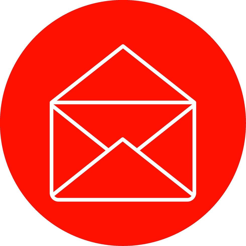 courrier multi Couleur cercle icône vecteur