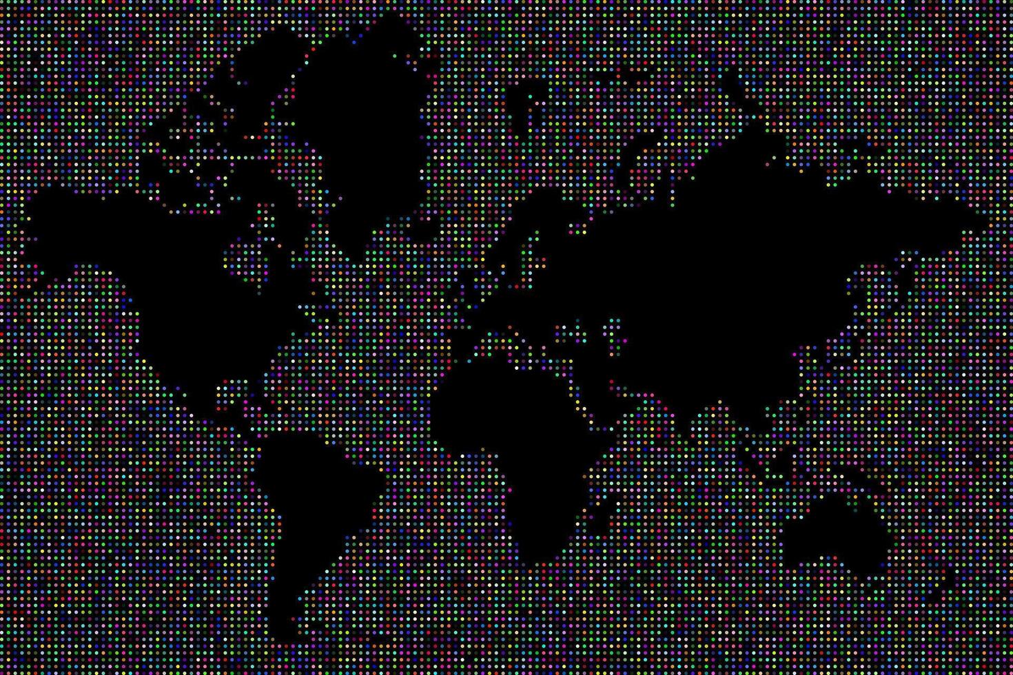 coloré points monde carte fond d'écran Contexte vecteur