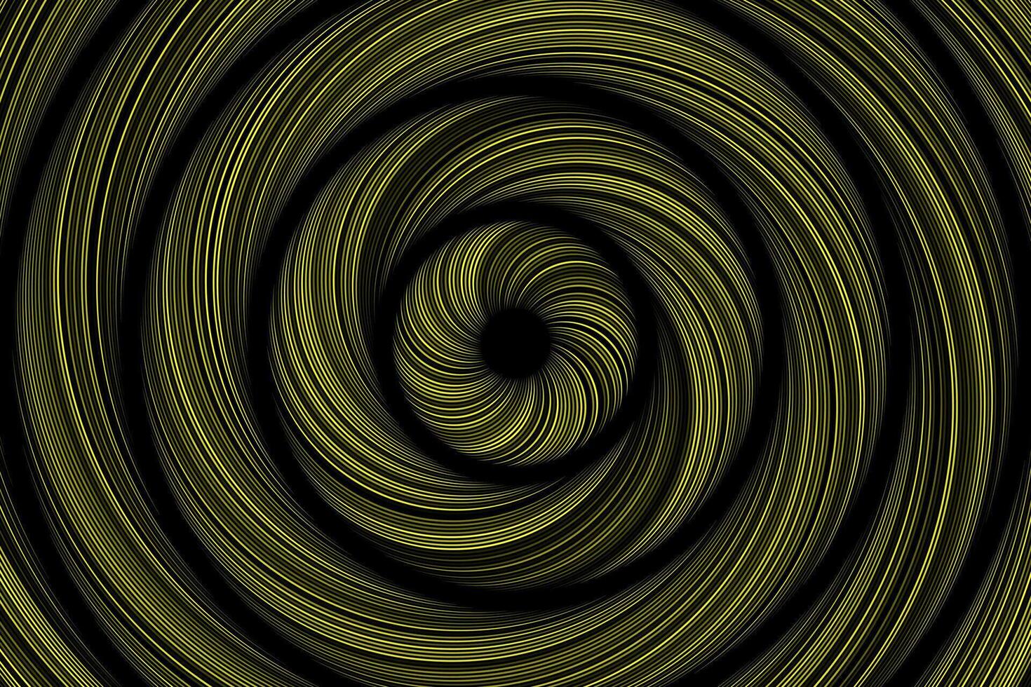 Jaune cercles abstrait anneaux mouvement effet Contexte vecteur