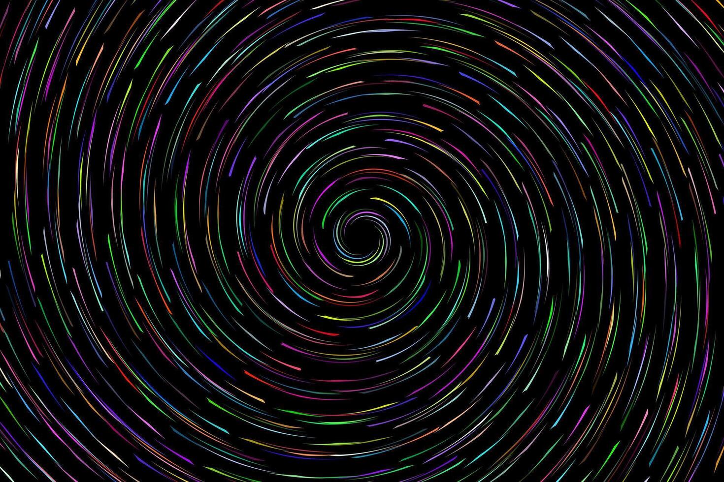 coloré abstrait spirale cercle vagues Contexte vecteur