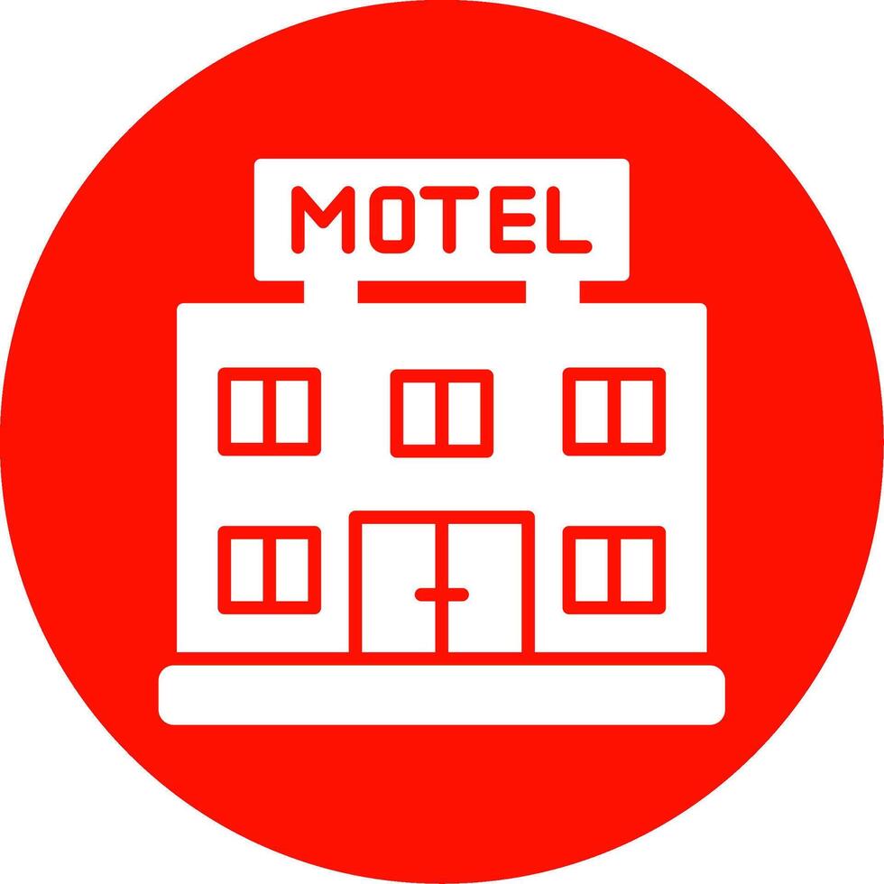 motel multi Couleur cercle icône vecteur