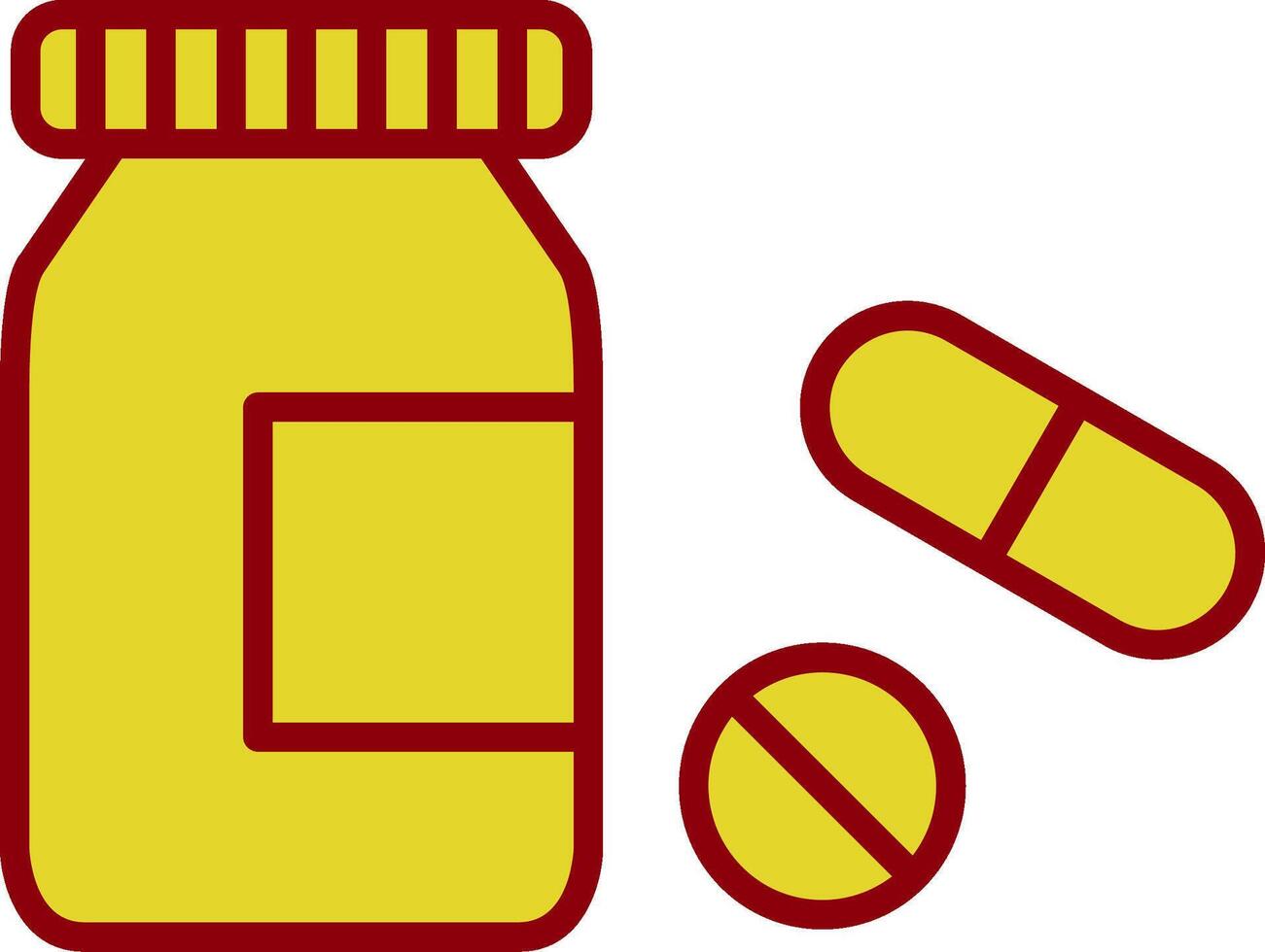 pilules bouteille ancien icône conception vecteur