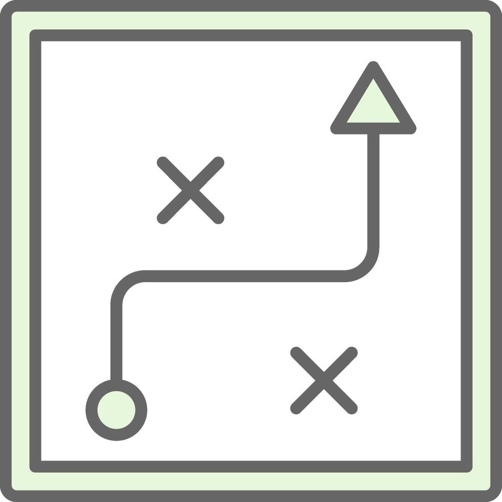 affaires stratégie fillay icône conception vecteur