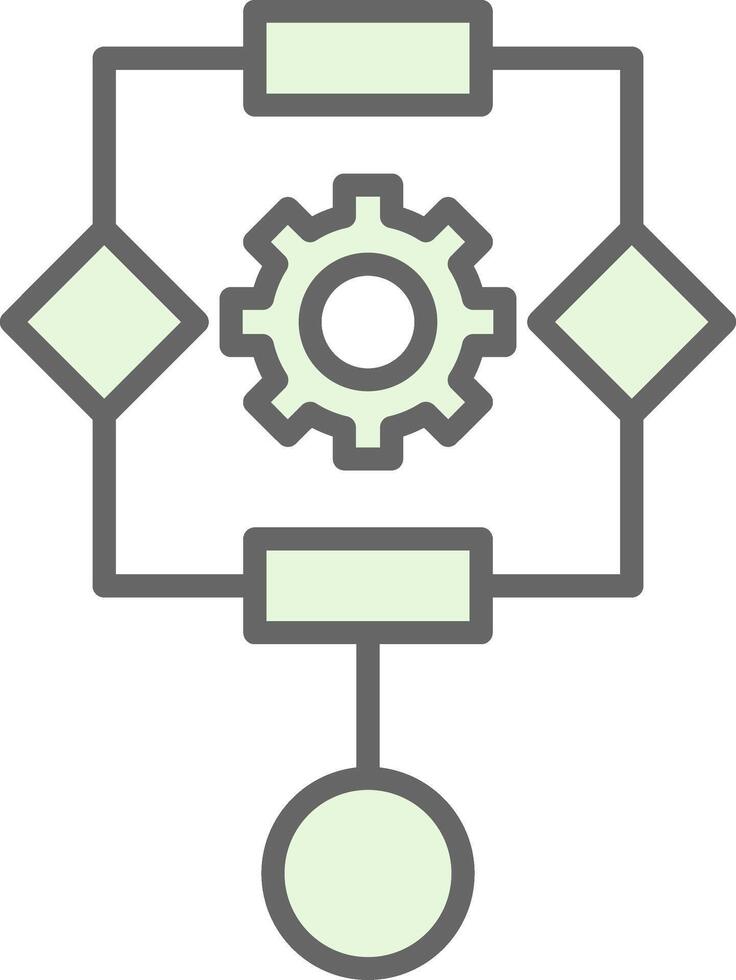 algorithme fillay icône conception vecteur