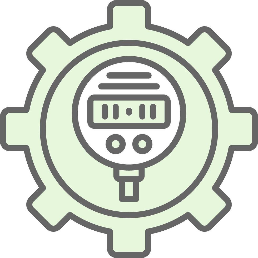 pression jauge fillay icône conception vecteur