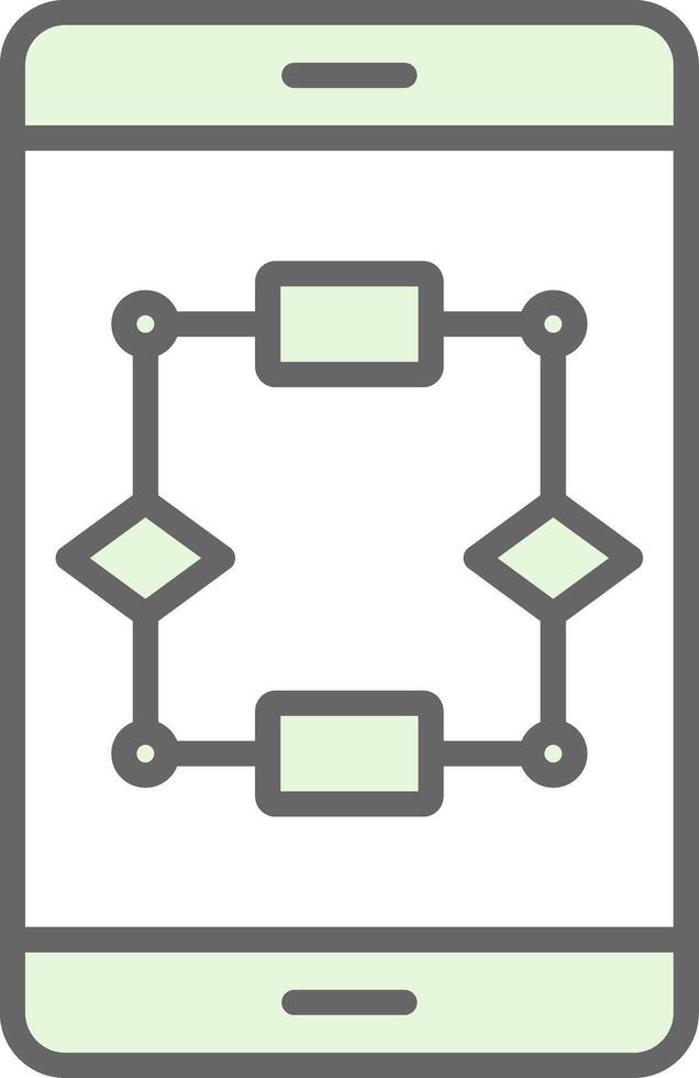 algorithme fillay icône conception vecteur