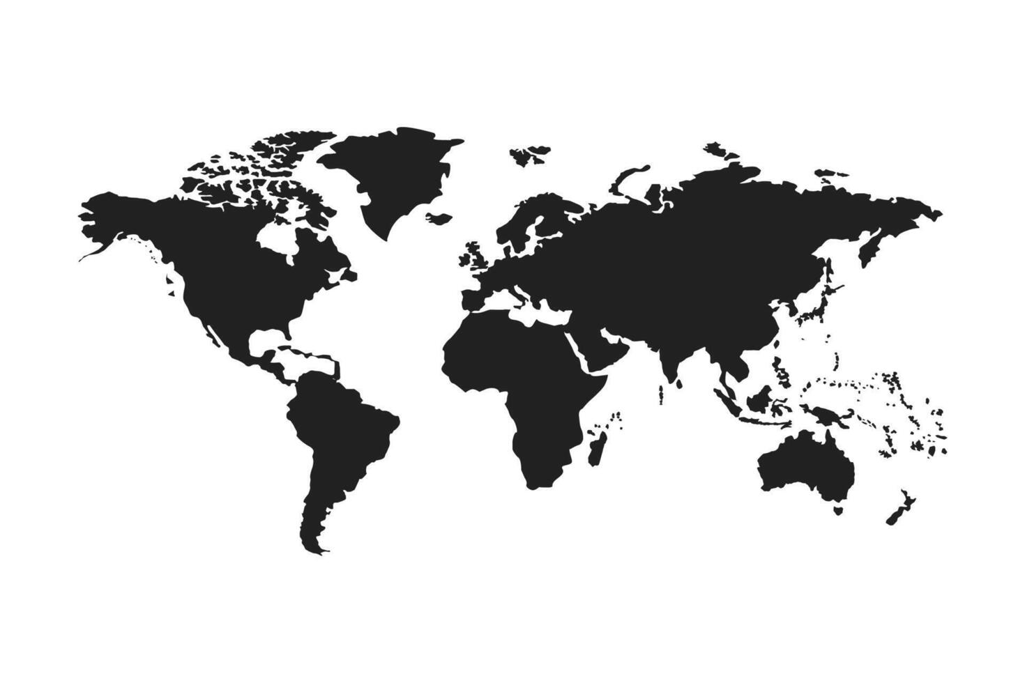 monde dans plat style sur blanc Contexte. vert Terre globe conception. vecteur