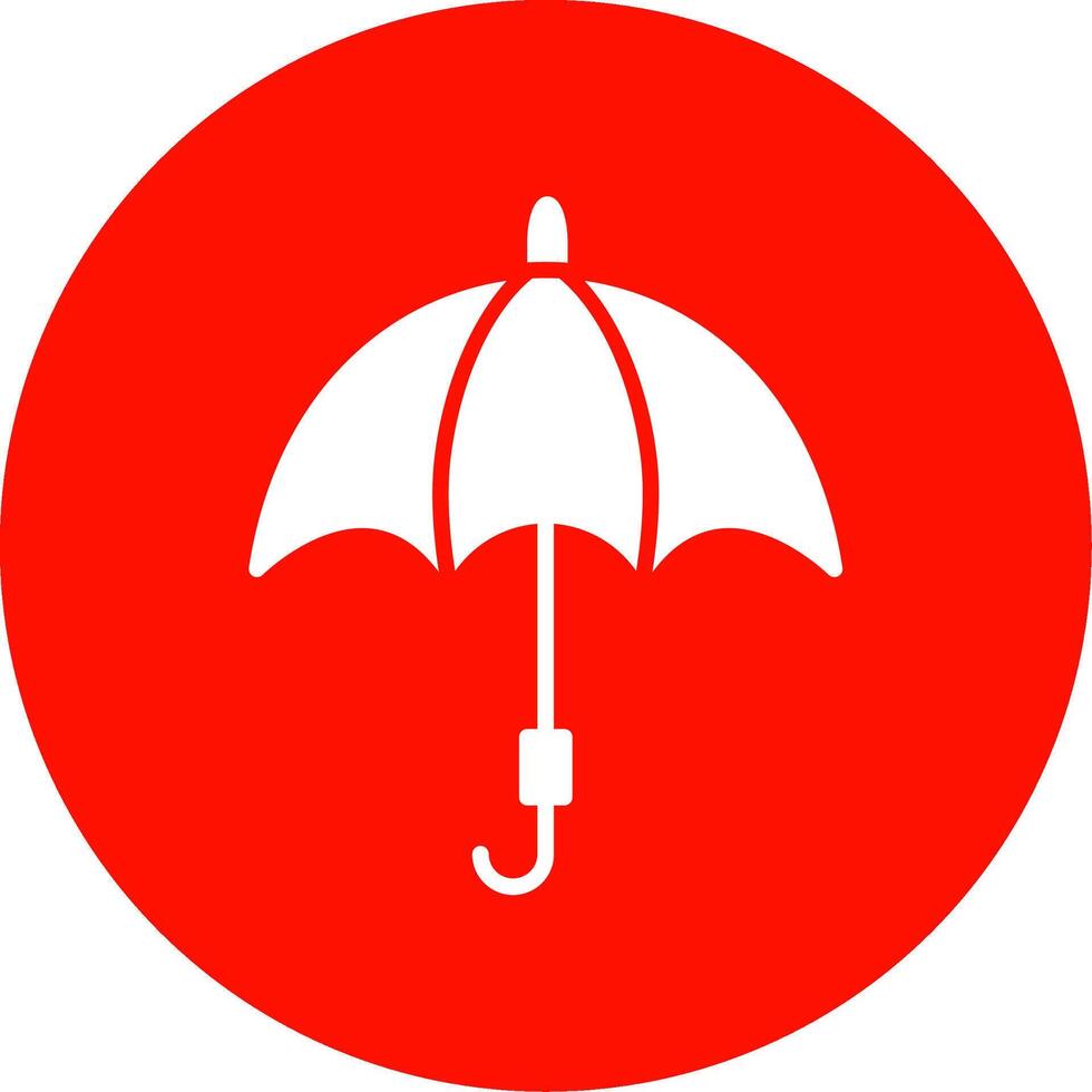 parapluie multi Couleur cercle icône vecteur
