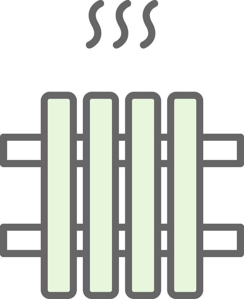 radiateur fillay icône conception vecteur