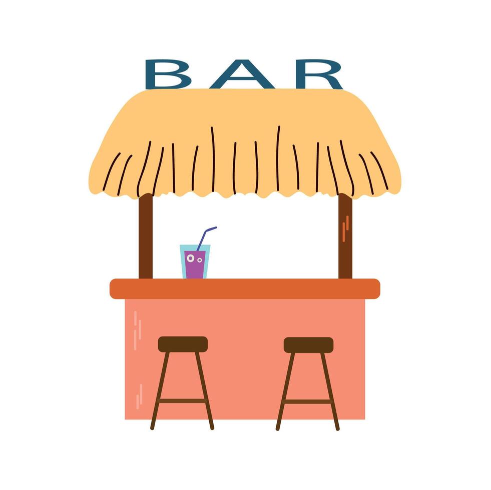 tiki bar icône clipart avatar logotype isolé illustration vecteur