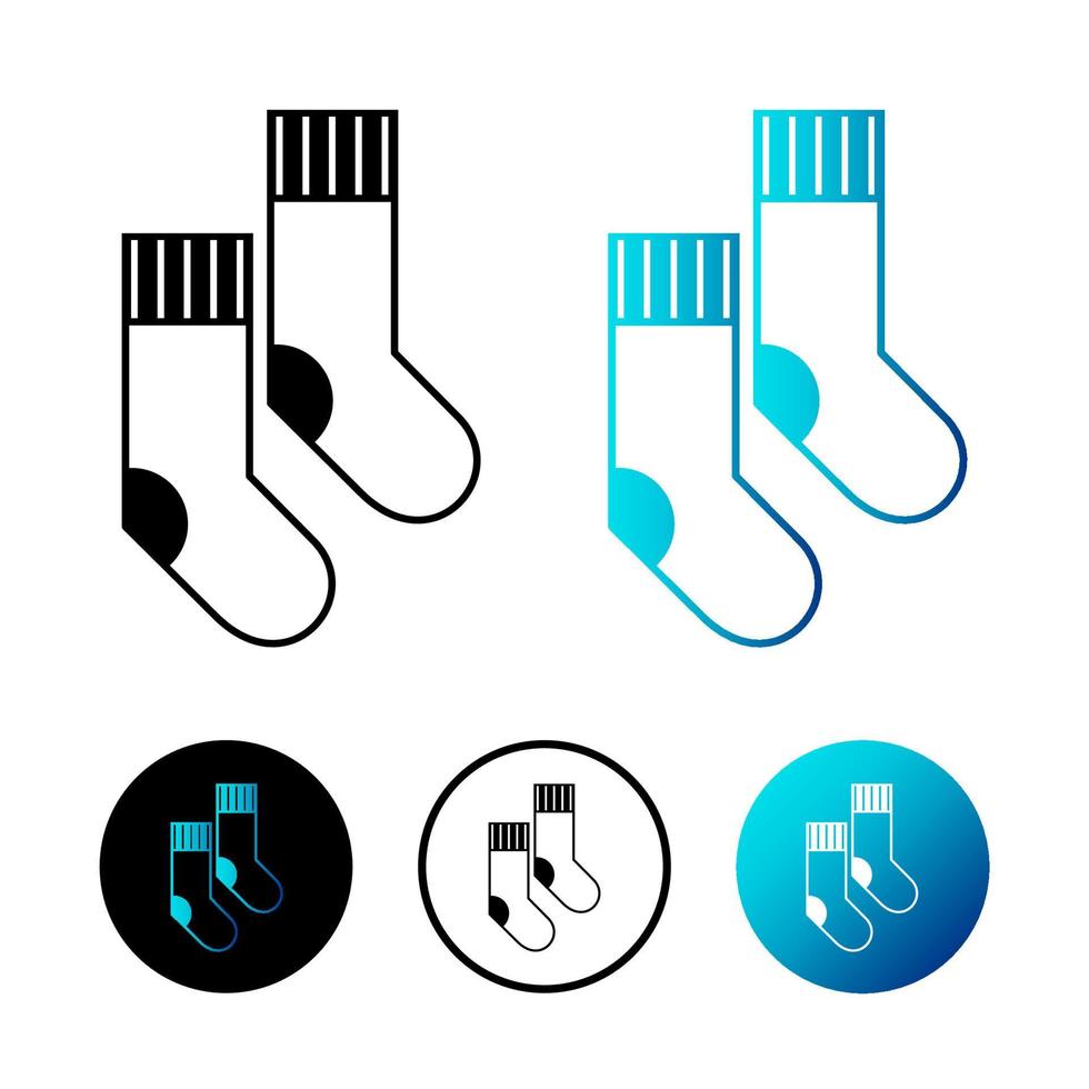 chaussettes abstraites icône illustration vecteur