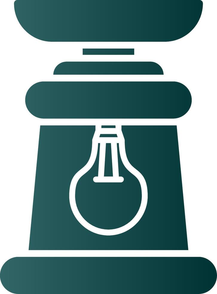 icône de dégradé de glyphe de lanterne vecteur