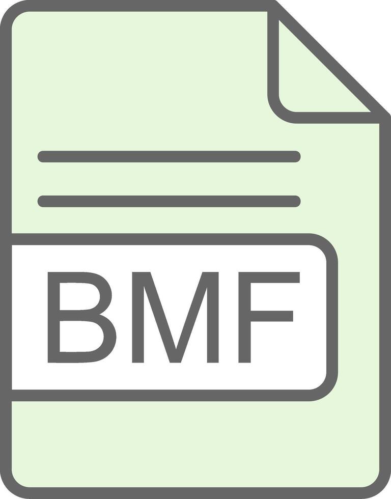 bmf fichier format fillay icône conception vecteur