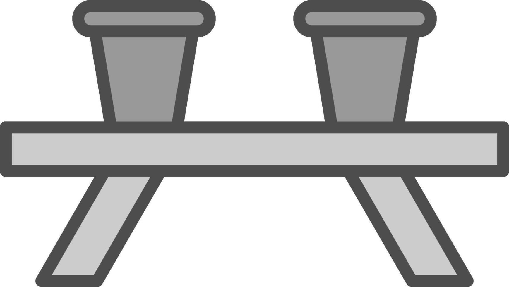 pochoir ligne rempli niveaux de gris icône conception vecteur